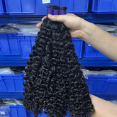 Curly Bulk Virgin Human Hair For Braiding